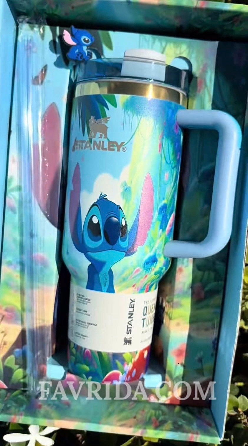 Stitch Limited Edition In-Car Insulated Cup 40 OZ with Premium Gift Box 💙