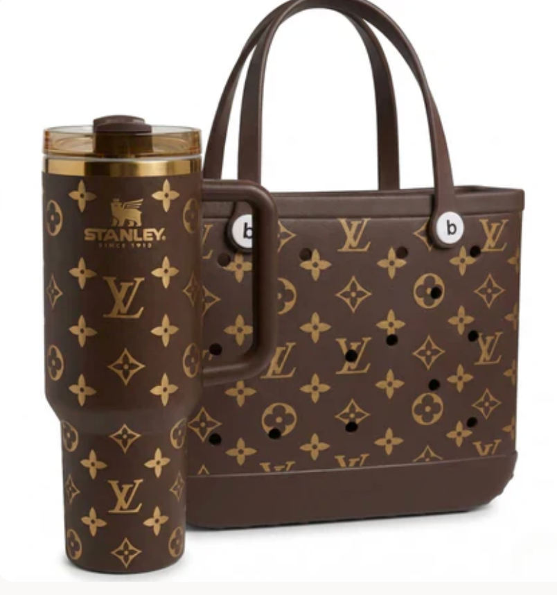 FAVRIDA Designer Cup Bag Set （Tote+40 OZ Tumbler）