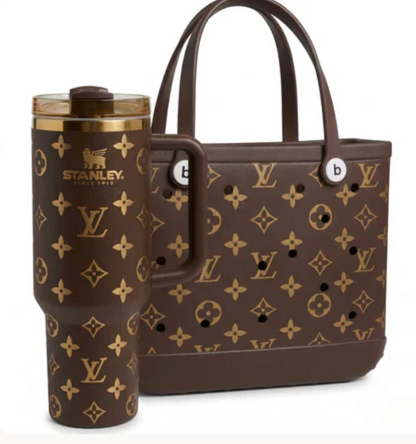 FAVRIDA Designer Cup Bag Set （Tote+40 OZ Tumbler）
