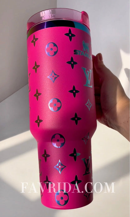 Designer Holographic 40 OZ Insulated Car Cup - Limited Edition❤️