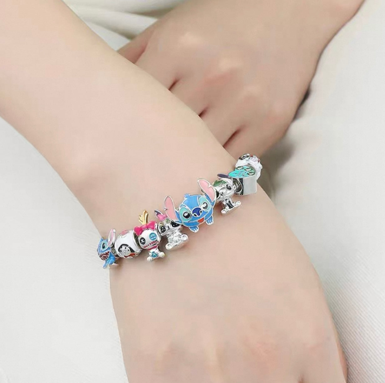 Friends Forever Silver Pendant Bracelet