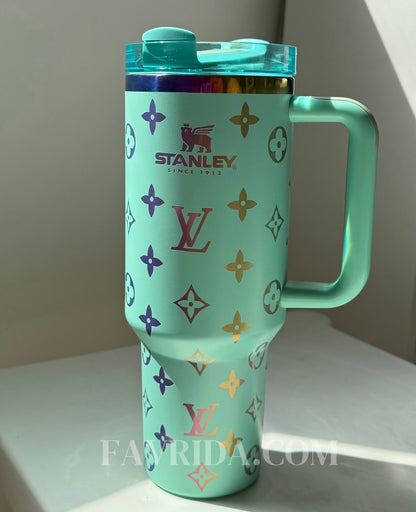 「NEW DROP」Pastel Designer Holographic 40 OZ Insulated Car Cup