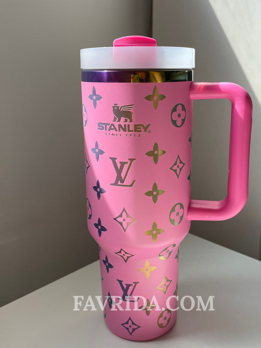 Designer Holographic 40 OZ Insulated Car Cup 🩷