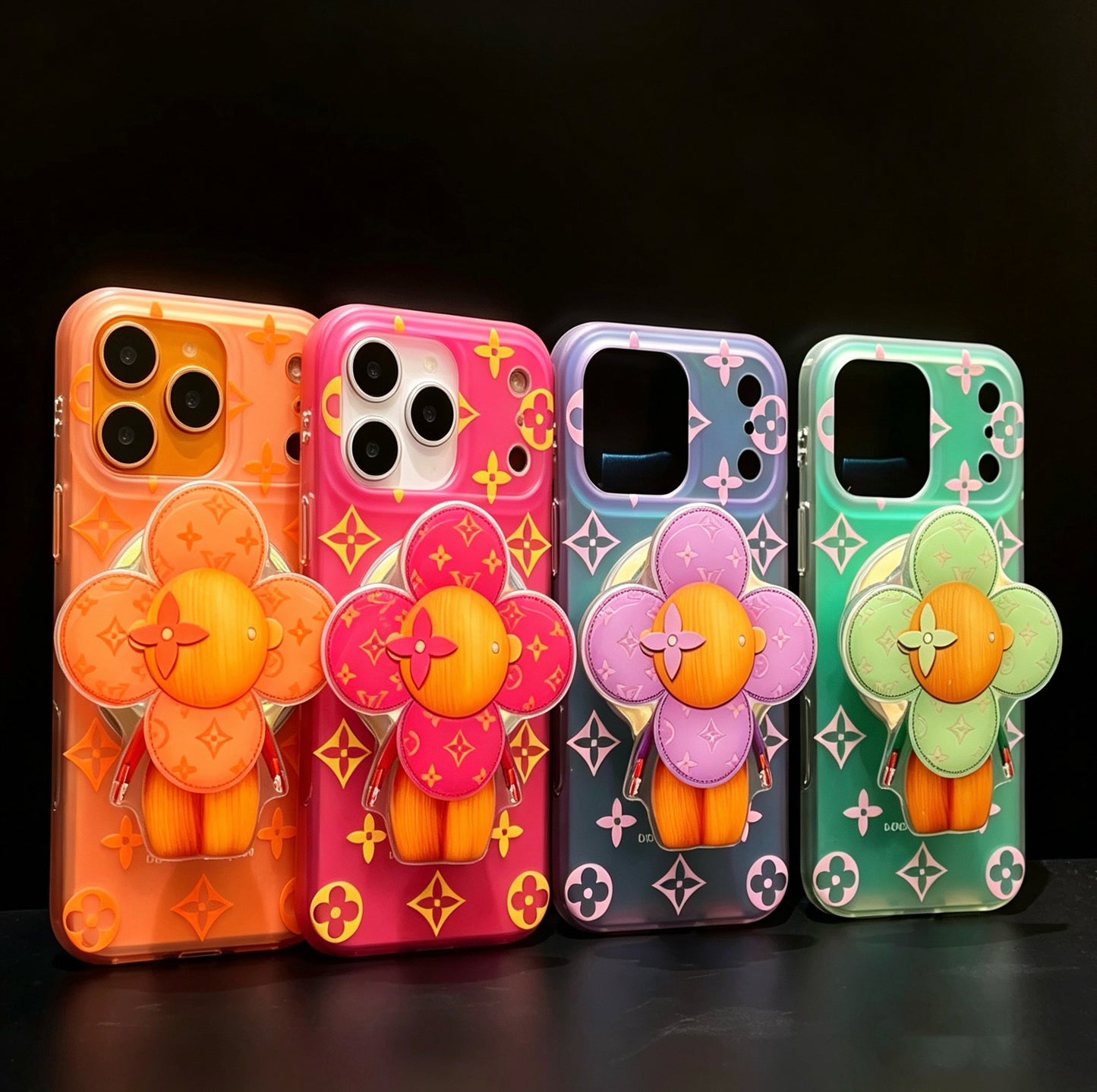 Ombre Floral MagSafe Grip Case