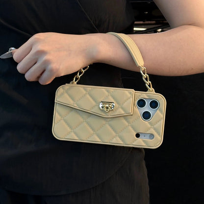 Luxe Quilted Wristlet Wallet Phone Case