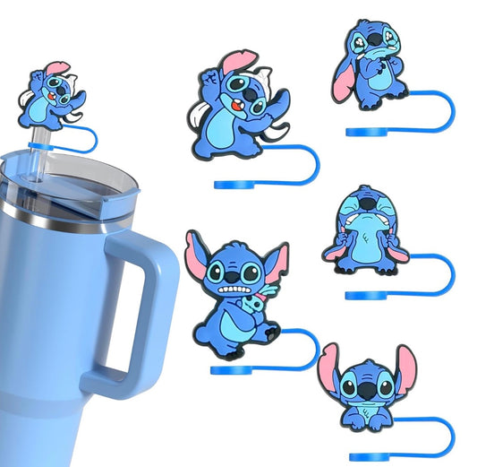 Stitch 5PCs Straw Cover Set
