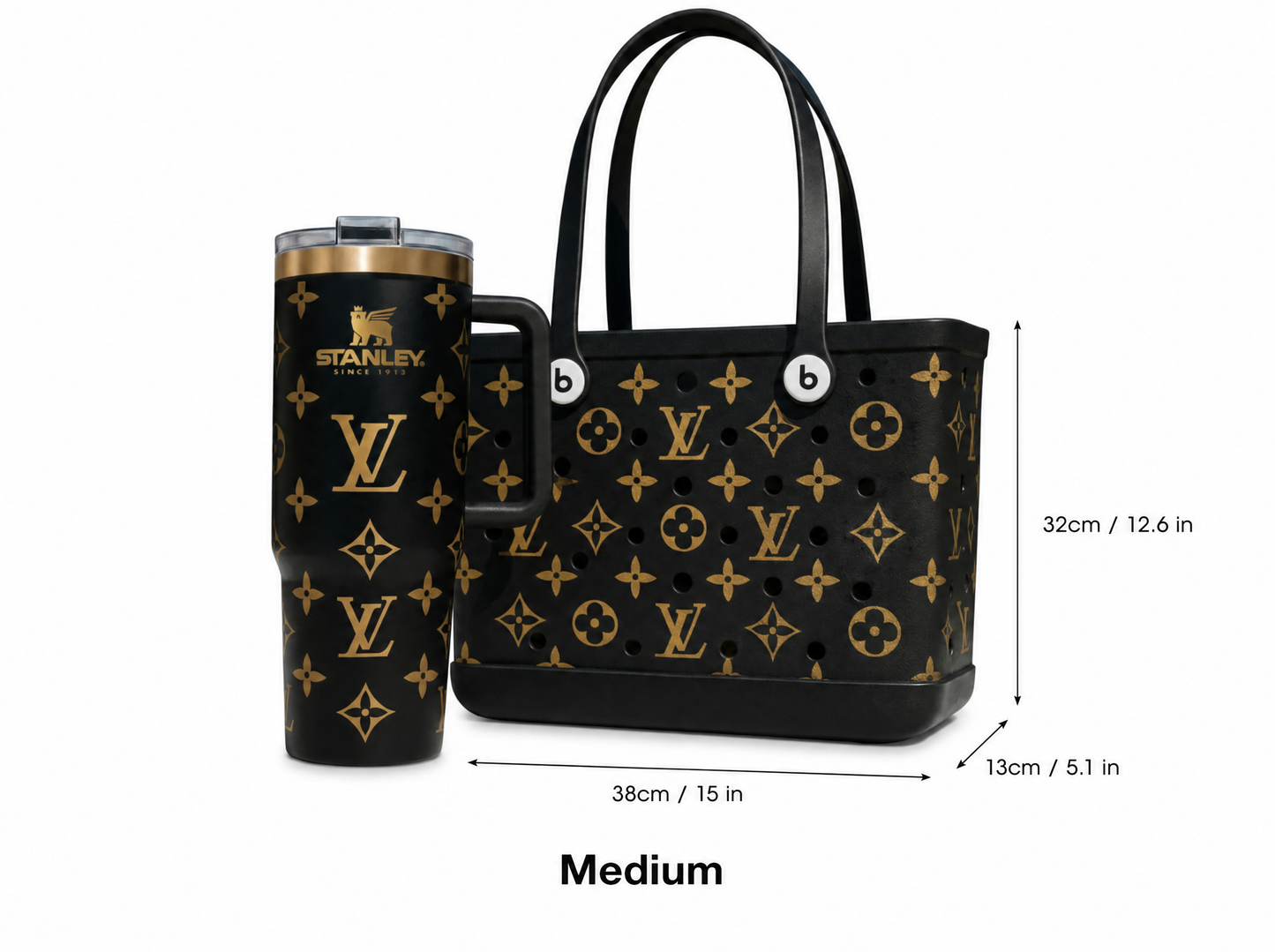 FAVRIDA Designer Cup Bag Set （Tote+40 OZ Tumbler）💎